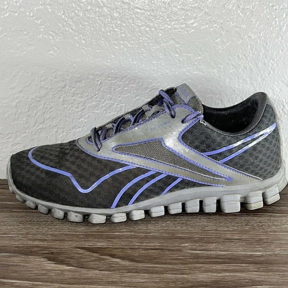 Reebok Smoothfit Tempo Walking Running Shoes Womens Size 7 Gray /  Purple